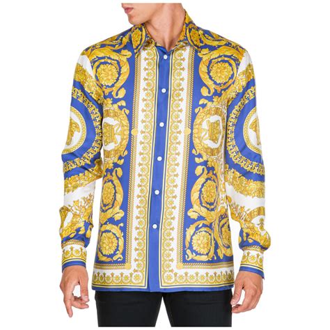 men versace dress shirt|authentic Versace shirts.